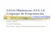 LEGO Mindstorms NTX 2.0 Lenguajes de Programación · No se necesita instalar el software que viene en el CD del robot porque no se programará en NXT-G (El software de lego basado