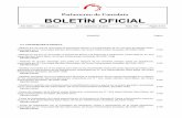 Parlamento de Cantabria BOLETÍN OFICIAL · 5.3. CON RESPUESTA ESCRITA. - Motivos por los que ha renunciado la Asociación frisona a la organización de un concurso de ganado frisón,