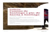 Galicia: Camino de Santiago a pie: de Sarria a Santiago · localidad de Sarria, en la provincia de Lugo, de la tumba del apóstol. Día 1: Ciudad de origen - Santiago de Compostela