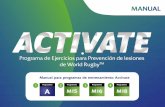 Programa de Ejercicios para Prevención de lesiones de ... · Programa de Ejercicios para Prevención de lesiones de World RugbyTM. ... Roberts, Dr. Sean Williams, Sr. Vincent Singh
