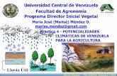 Universidad Central de Venezuela Facultad de Agronomía ... · Cantidad máxima de vapor que puede haber Cantidad real de vapor de agua en el aire HR x 100 1 g m 1 g ... •Mayor