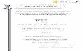 TESIS - ciatej.repositorioinstitucional.mx · establecer en sujetos sanos la bioequivalencia de Metotrexato tabletas de 2.5 mg: Metotrexato de prueba vs Metotrexato de referencia