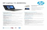 HP Laptop 15-db0004la - TecnoBodega · HP Laptop 15-db0004la (1) No todos los recursos están disponibles en todas las ediciones o versiones de Windows. Los sistemas pueden requerir