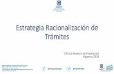 Estrategia Racionalización de Trámitesparticipacionbogota.gov.co/sites/default/files/2018-08/Estrategia... · Inscripción OPA certificación de medios comunitarios Eliminación