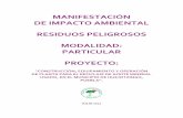MANIFESTACIÓN DE IMPACTO AMBIENTAL RESIDUOS PELIGROSOS ...sinat.semarnat.gob.mx/dgiraDocs/documentos/pue/e... · II.2.1.2 Capacidad de manejo de residuos peligrosos 46 ... II.2.11