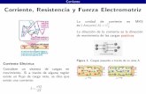 Instituto de Física UC - Corriente Corriente, Resistencia y Fuerza …jalfaro/Fim8530/clases/corriente.pdf · 2015-08-24 · Modelo Microscópico de la corriente Figura 2. Una sección