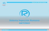 Sistema Inyección Romano ANTONIO · • Señal de alarma luminosa y acustica en caso de malfuncionamientos del sistema de alimentación a GAS ( diagnosis ) ; • PROCEDIMIENTO DE