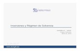 Inversiones y Régimen de Solvencia - Gobierno | gob.mx Calderon de las Heras... · Planes de contingencia Calce de activos y pasivos Auditoría Capacidad del personal Rendición