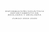 INFORMACIÓN DIDÁCTICA DEPARTAMENTO DE BIOLOGÍA Y …iesradioexterior.edu.gva.es/web/wp-content/.../09/Informacion-didactica.-Curso-2019-20.pdfDEPARTAMENTO DE BIOLOGÍA Y GEOLOGÍA.