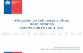 Situación de Influenza y Virus Respiratorios Informe 2018 ... · • La notificación de ETI en la SE 10 (que terminó el 10 de marzo) alcanza una tasa de 2,5 por cien mil habitantes,