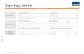 Tarifas 2019 Itau Digital COMEX · 2019-01-31 · Transferencias SWIFT desde cuenta corriente moneda extranjera Modificaciones declaraciones de cambio Trámite CERTS Legalización