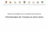 PROGRAMA DE TRABAJO 2013-2014 - Gobeconomia.gob.mx/files/9programa_de_trabajo_2013... · Coatzacoalcos - Minatitlán PLADIS Metropolitana Puebla PLADIS Regional Mérida ... construcción