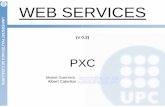 Web Services PXC - UPC Universitat Politècnica de Catalunyadocencia.ac.upc.edu/FIB/PXC/transpas/WebServices[Grup32... · 2007-03-06 · Web services may suffer from to other distributed