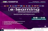 IV Congreso Internacional de - Chamilo · CHAMILO CONFERENCE 2018 Chamilo Con es el mayor evento de networking y capacitación del ecosistema de Chamilo, para profesionales de alto