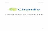 Manual de uso de Chamilo 1.8 - CUNORI Unidad Docente.pdfChamilo 1.8.8 Guía en Español Manual de uso de Chamilo 1.8.8 – Septiembre 2011 Autores y revisores (en órden alfabético