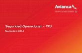 Seguridad Operacional TPU - cdn. · El 42% de los reportes en TPU están catalogados como Hazard (Peligros – reportes proactivos) en comparación con el 22% de AV, 23% de TAI y