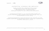 HOSPITAL JUÁREZ DE MÉXICO · tÉcnicas, de la evaluaciÓn de las proposiciones tÉcnicas y de la documentaciÓn presentada, verificando que cumpla con los requisitos solicitados