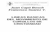Movimiento Cursillos de Cristiandad - LINEAS BASICAS DEL MOVIMIENTO DE CURSILLOS DE ...mccargentina.com.ar/wp-content/uploads/2019/02/Capo... · 3 PROLOGO Don Juan Capó, sacerdote