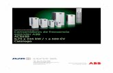 estándar ABB ACS550 0,75 a 355 kW / 1 a 500 CV Catálogo 550.pdf · 2019-12-19 · ABB 5 Especiﬁ caciones técnicas Conexión a la red Rango de potencia y tensión Trifásica,