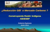 ¿Reducción GEI o Mercado Carbonod2ouvy59p0dg6k.cloudfront.net/downloads/r_espinoza...Si no bajan GEI del Norte, el REDD+ no va detener la destrucción climática y que Perú sea