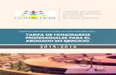 CORPORACION COLEGIO NACIONAL DE ABOGADOS- CONALBOS · 2019-06-25 · 4 corporacion colegio nacional de abogados- conalbos. tarifa de honorarios profesionales para el ejercicio de