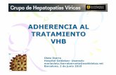 ADHERENCIA AL TRATAMIENTO VHB - SEFHgruposdetrabajo.sefh.es/ghevi/images/stories/... · •No hay umbral de adherencia. No estudios que relacionan adherencia con resultados clínicos.