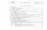 Plan de Emergencias IMCRDZ T...PLAN DE EMERGENCIAS Código PA-PL-07-09 Versión 01 Página 1 de 88 PA-FT-12-02-07 Vers.01 !! TABLA DE CONTENIDO 1.!