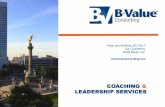 COACHING & LEADERSHIP SERVICESclave para lograr los objetivos en cualquier empresa a través del Coaching Eficaz en el desarrollo de habilidades y competencias de liderazgo. $ Además,