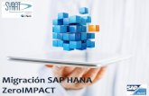 Migración SAP HANA ZeroIMPACT... SAP HANA SAP HANA es una plataforma creada por SAP en el año 2011 en conjunto con sus clientes y socios comerciales, con la finalidad de brindar