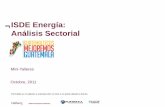 ISDE Energía: Análisis Sectorial · •Problemas en el área regulatoria: Incumplimiento de la ley, presiones políticas, vacíos en la ley, oposición de algunos sectores a mayor