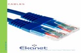 CABLES - Ekanet · Existen varios tipos de cable de CAT6, UTP, FTP, SFTP, y con diferentes cubiertas, PVC, LSZH, exterior, así con diferentes resistencias al fuego. ... 2 0220.ALCC02Los