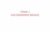 TEMA 1 LOS NÚMEROS REALES · 2018-11-04 · Fracción generatriz de números decimales exactos y periódicos Sea x=E,D un número decimal exacto, ... a. 4/5 y 5/7 b) 1 y 3/2 c) -8/9