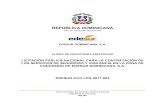 Pliego de Servicios - Edesuredesur2.edesur.com.do/wp-content/uploads/2017/04/... · Página 2 de 55 Pliego de Condiciones Específicas para la Licitación Pública Nacional No.EDESUR-CCC-LPN-2017-003