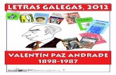 CARICATURA DE ANTONIO PALLA - Seminariogalan.orgseminariogalan.org/2012/expo2.pdf · 2018-02-26 · CARICATURA DE ANTONIO PALLA. OS PRiMEIROS ANOS 1 Valentín Paz Andrade naceu na