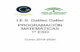 I.E.S. Galileo Galilei PROGRAMACIÓN …iesgalileocordoba.es/wp-content/uploads/2015/10/Programa...escasa matrícula y al plan de compensatoria, que permite desdoblar los grupos que