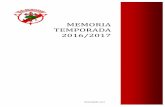 Memoria Temporada 2016/2017 - CD Quintanarcdquintanar.es/wp-content/uploads/2017/12/MEMORIA-2016...1 Las personas interesadas pueden solicitar la Memoria de la Temporada 2016/2017