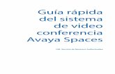 Guía rápida del sistema de videoconferencia Avaya Spaces · Avaya Spaces Envía un mensaje de correo electrónico a tecnics.videoconferencia@uib.es, con tu nombre y apellidos, desde