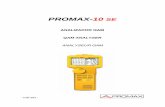 PROMAX-10 SE 50 years manual · radio FM, TV "colectivas" (MATV), aplicaciones de TV por cable (CATV) y . aplicaciones de TV ... muy útil para la valoración de la posible saturación
