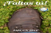 PASCUA 2018 - Obispado de Tenerifeobispadodetenerife.es/wp-content/uploads/2018/03/Pascua... · 2018-03-21 · Pascua es tiempo de escuchar y ponernos en camino. Quien sigue a Jesús