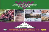 L + ÁCIDO TARTÁRICO NATURALcoquisa1.e.telefonica.net/catalogo coquisa.pdf · 2013-10-07 · Comercial Química Sarasa S.L. es el máximo exponente en la fabricación de ácido tartárico
