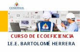 CURSO DE ECOEFICIENCIA I.E.E. BARTOLOMÉ HERRERA · 2018-01-11 · Bomba accionada por paletas ENERGÍA HIDRÁULICA. ENERGÍA HIDRÁULICA Bomba accionada por rueda. ENERGÍA HIDRÁULICA