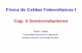 Física de Celdas Fotovoltaicas I Cap. II …Diagramas de Bandas del Si y GaAs Cap. II Fisica de Celdas Fotovoltaicas Jose Solis Conducción eléctrica de los electrones T = 0 K T