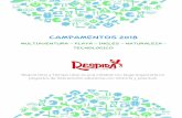 CAMPAMENTOS 2018 - RespiraOciorespiraocio.com/wp-content/uploads/2018/01/campamentos.pdf · 2018-02-05 · G-8 10 CAMPAMENTOS DE VERANO 2018 TECHNO CAMP SIERRA NORTE DE MADRID Campamento