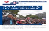 STUNAM emplaza a huelga a la Universidad Nacional · STUNAM emplaza a huelga a la Universidad Nacional octubre 2, 2019 Año 7 147 Sigue en la página 2 En el marco del Plan de Acción