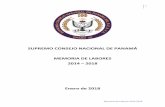 Memoria de Labores 2014-2018 - S.C.N. de Panamá …scnpanama33.org/wp-content/uploads/MemoriaLabores...7 Memoria de Labores 2014-2018 como el esfuerzo desarrollado en torno al mejoramiento