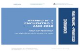 ATENEO n° 2 ENCUENTRO 1 Año 2018nuestraescuela.educacion.gov.ar/wp-content/uploads/2018/... · 2018-05-11 · distintos procedimientos para sumar y restar a los algoritmos usuales”