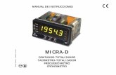 MICRA-D - PCE Instruments · 2012-08-07 · 5 CONTADOR PARCIAL • Contador UP, DOWN, y bidireccional UP/ DOWN • En el modo UP/ DOWN puede ser programado para trabajar: Independiente,