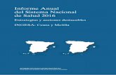 Informe Anual del Sistema Nacional de Salud 2016 · 2017-06-22 · de Notificación y Aprendizaje para la Seguridad del Paciente (SINASP). Se han puesto en marcha los programas especiales
