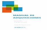MANUAL DE ADQUISICIONES · 2019-05-31 · Prefacio El Manual de Adquisiciones expone en detalle las instrucciones, procedimientos y procesos de UNOPS en materia de adquisiciones y