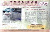  · 2019-11-19 · programa recolección de envuses vacios de plaguicidas Un estudio realizado en la Universidad de Sao Paulo, Brasil, con envases vacíos de plaguicidas, demuestra